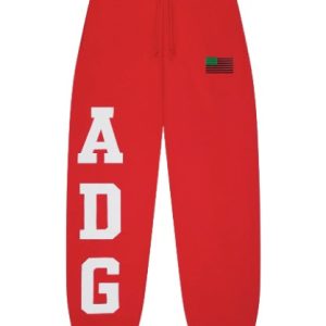 ADG Pan African American Flag Sweatpant Red