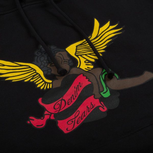 Denim Tears Black Cherub Hoodie Black