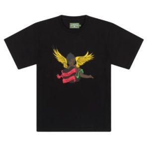 Denim Tears Black Cherub Tee Black