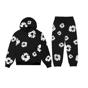 Denim Tears Cotton Wreath Sweatsuit Black