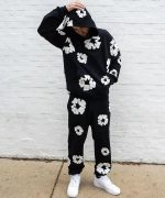 Denim Tears Cotton Wreath Sweatsuit Black