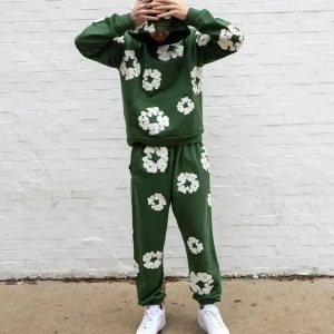 Denim Tears Cotton Wreath Sweatsuit Green