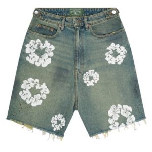 Denim Tears Dirty Wash Wreath Short Light Wash