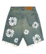 Denim Tears Dirty Wash Wreath Short Light Wash