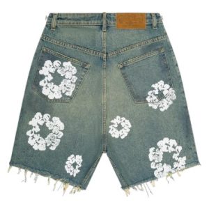 Denim Tears Dirty Wash Wreath Short Light Wash