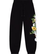 Denim Tears Floral Logo Sweatpant Black