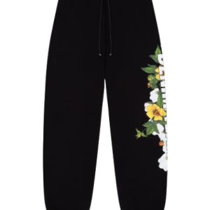 Denim Tears Floral Logo Sweatpant Black