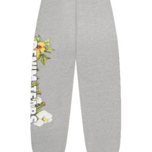 Denim Tears Floral Logo Sweatpant Grey