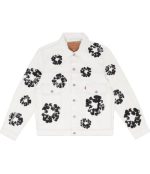 Denim Tears Over Wreath Jacket White