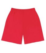 Denim University Sweat Shorts Red