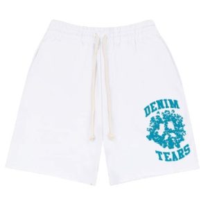 Denim University Sweat Shorts White