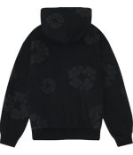 Mono Cotton Wreath Hoodie Black