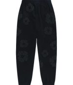 Mono Cotton Wreath Sweatpants Black