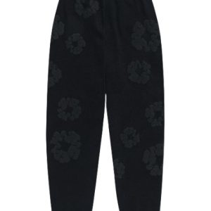 Mono Cotton Wreath Sweatpants Black