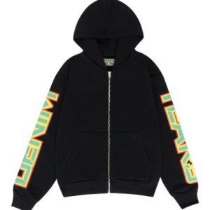 Spring Gardens Zip Hoodie Black