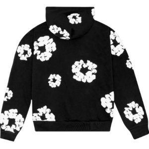 The Cotton Wreath Hoodie Black