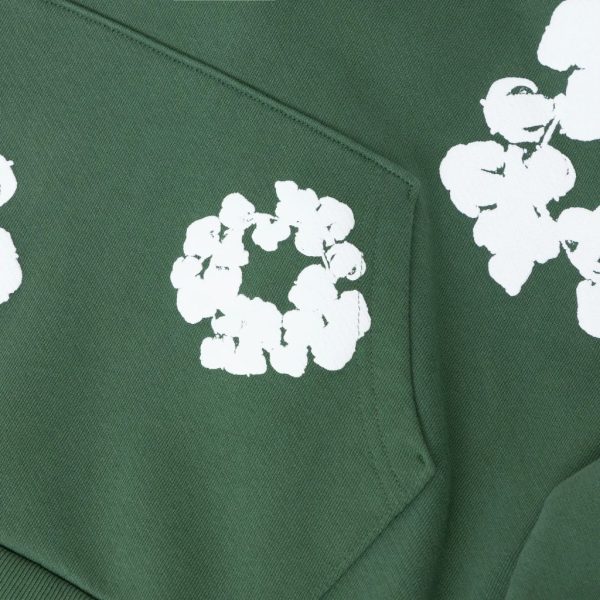 The Cotton Wreath Hoodie Green