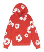 The Cotton Wreath Hoodie Red