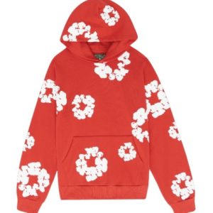 The Cotton Wreath Hoodie Red